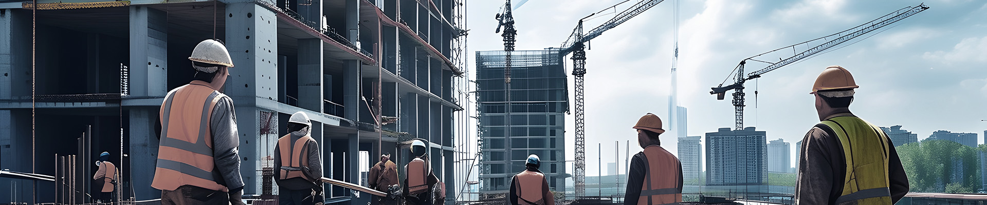 Construction hoist scene